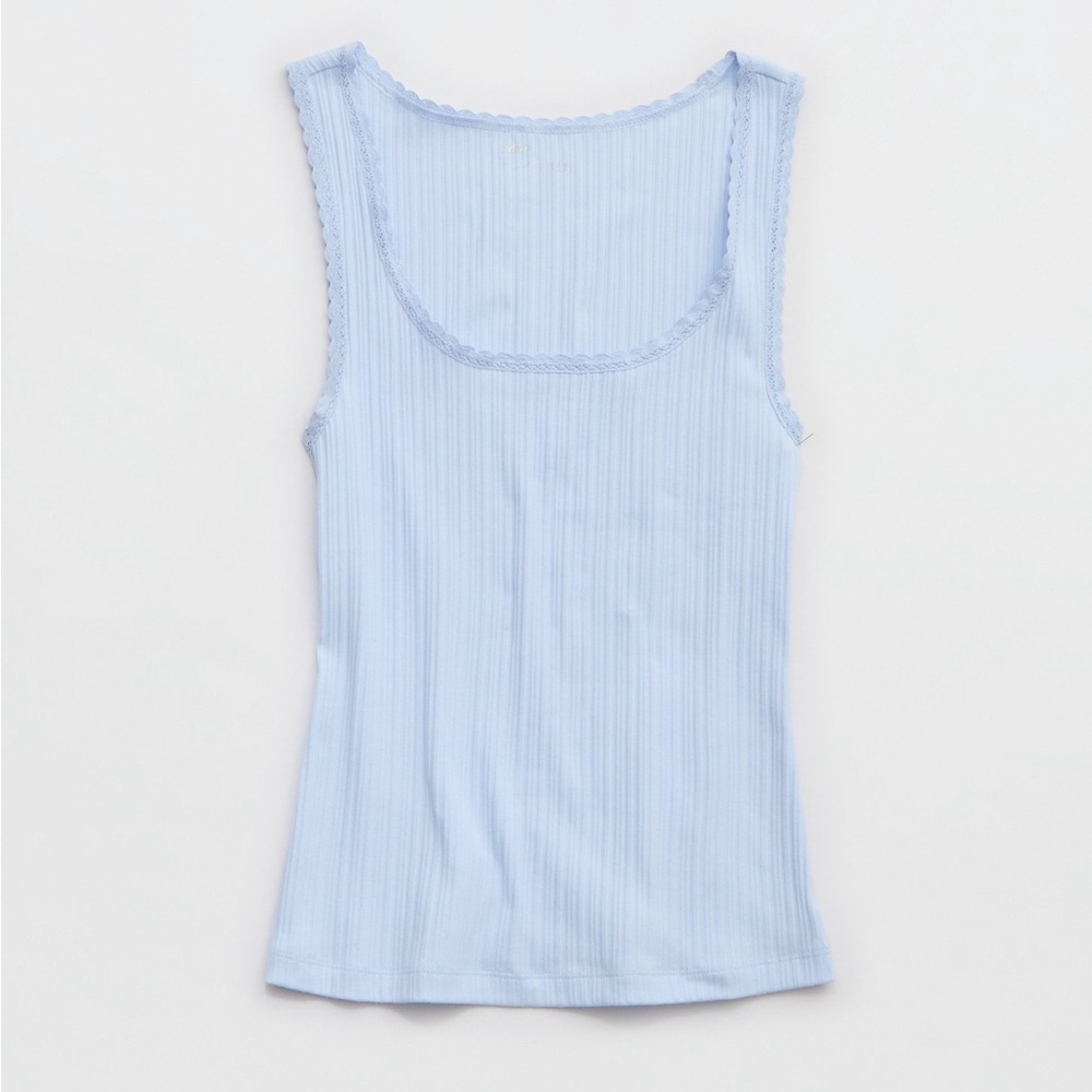 Aerie Ribbed Scoop Neck Tank